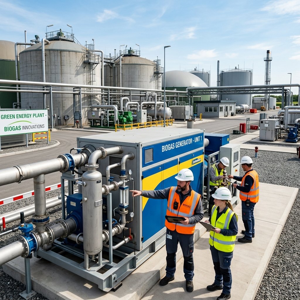Commercial biogas plant